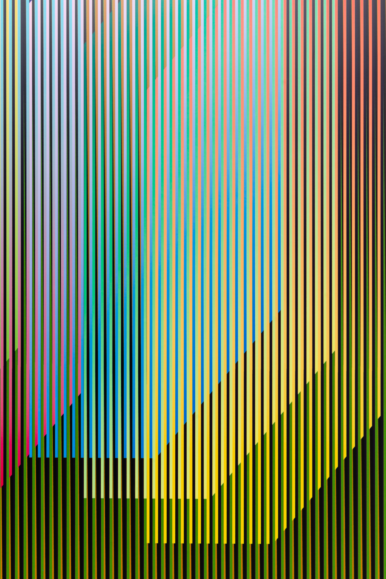 Carlos Cruz-Diez | Color Aditivo, serie Darién A, 2010