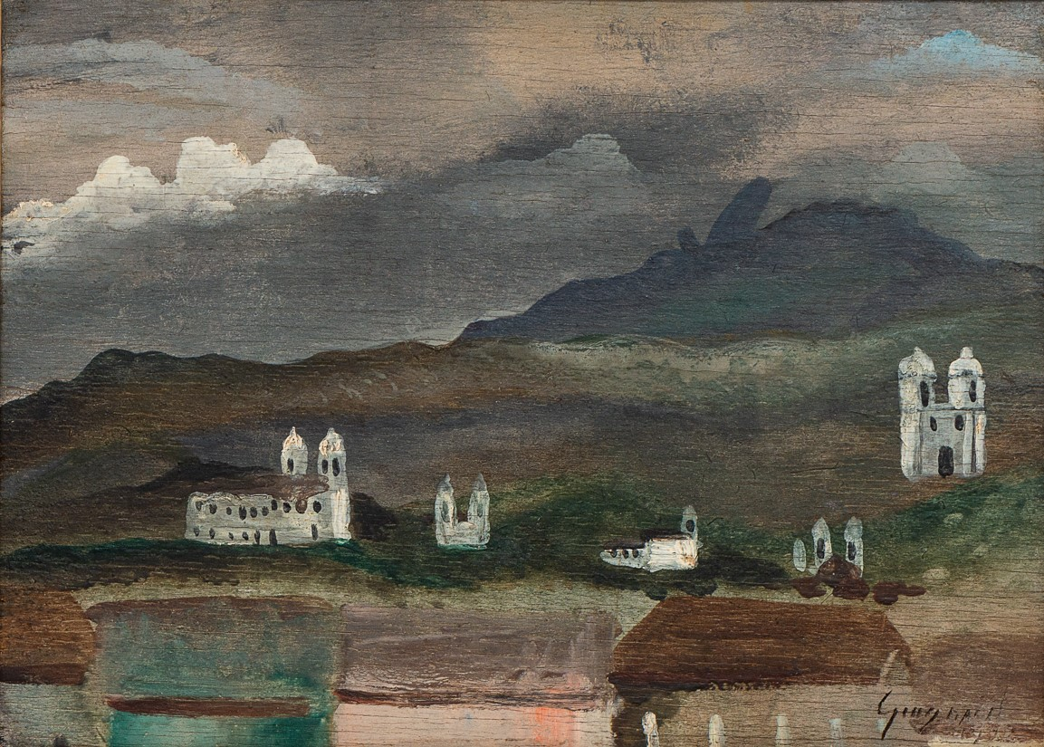 Alberto da Veiga Guignard | Paisagem de Ouro Preto, 1947