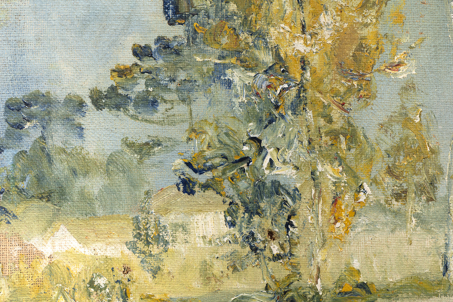 Miguel Bakun | Paisagem Outonal Refletida em Lago, déc. 1950