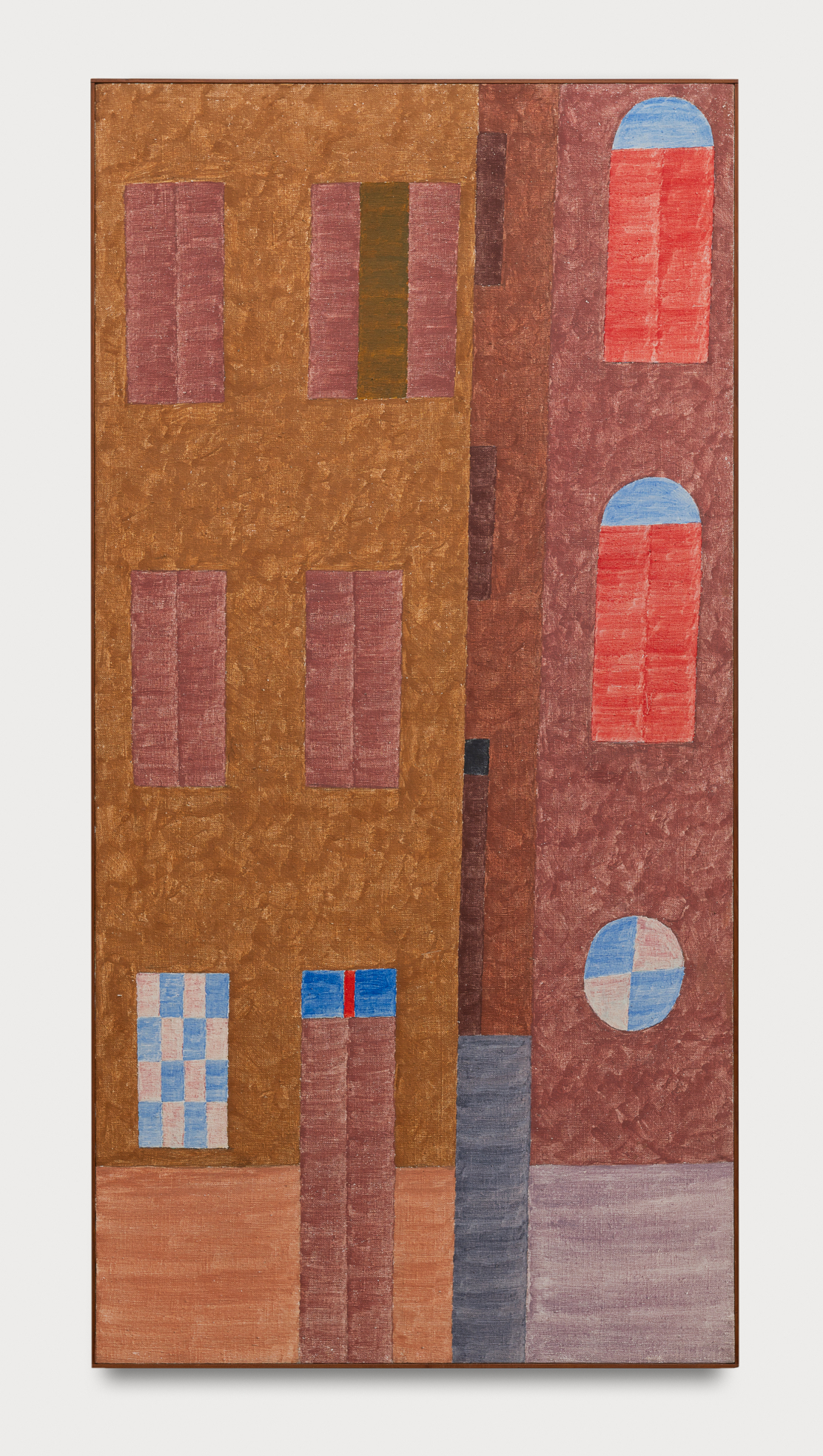 Alfredo Volpi | Fachada em rosas e violetas, 1975